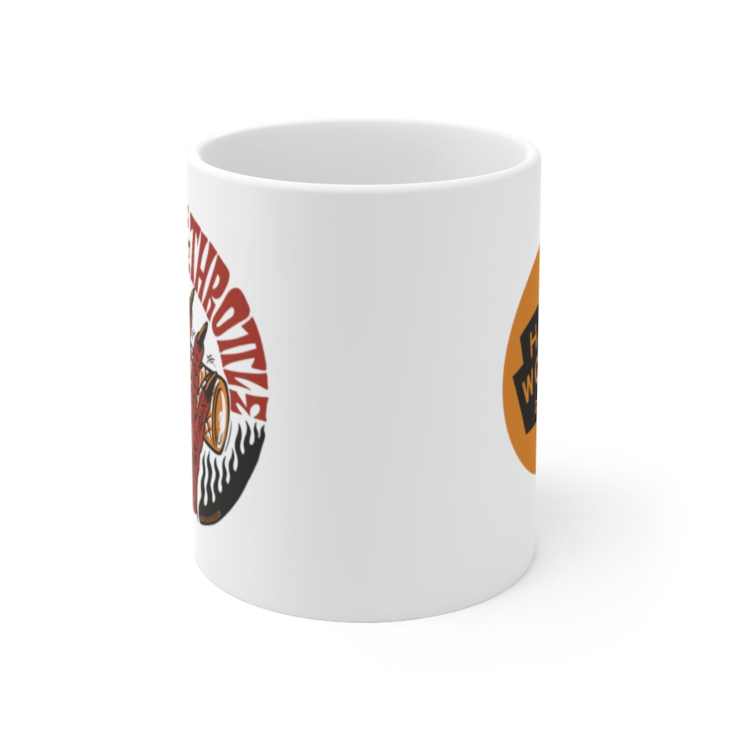 Satan Take the Throttle - White Mug 11oz