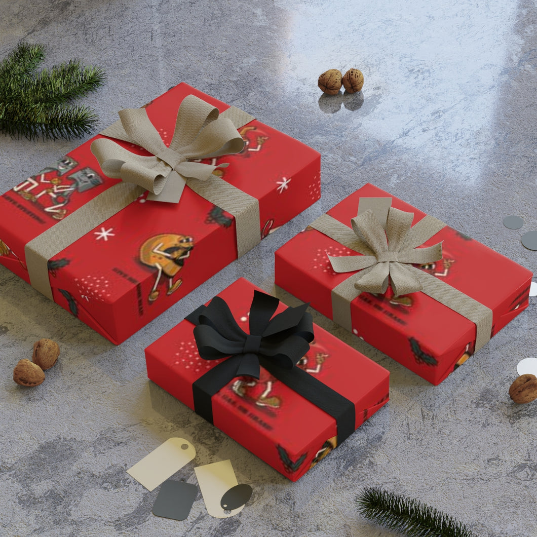 Moto Mascot Wrapping Paper - Red