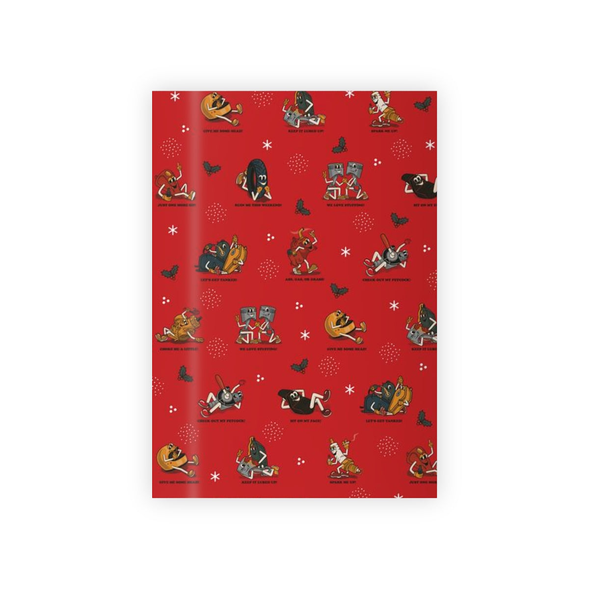 Moto Mascot Wrapping Paper - Red