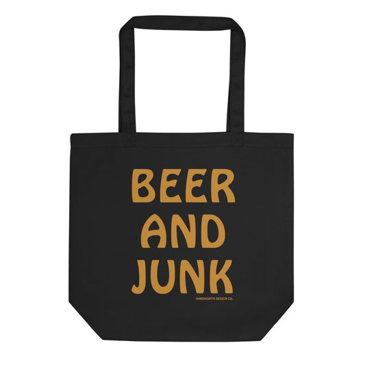Beer and Junk - Eco Tote Bag (Black)